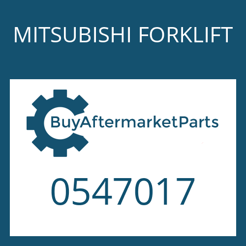 0547017 MITSUBISHI FORKLIFT GEAR - SPUR FIN