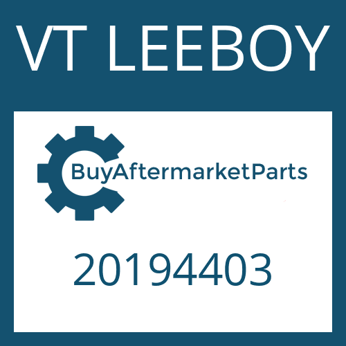 20194403 VT LEEBOY SPINDLE MACHINED
