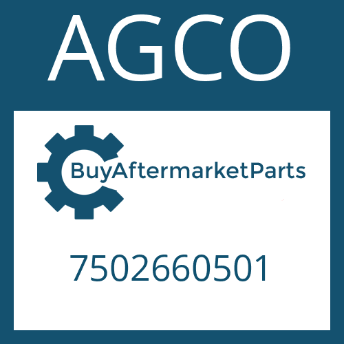 AGCO 7502660501 - VALVE