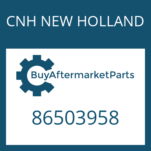 CNH NEW HOLLAND 86503958 - PLATE - DIFF PRESSURE