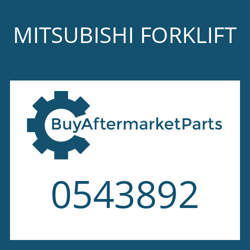 MITSUBISHI FORKLIFT 0543892 - SPACER - PINION BRG