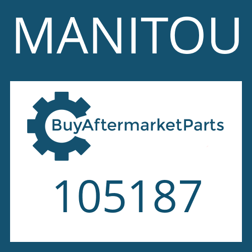 MANITOU 105187 - COVER