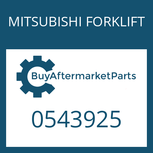 MITSUBISHI FORKLIFT 0543925 - RETAINER