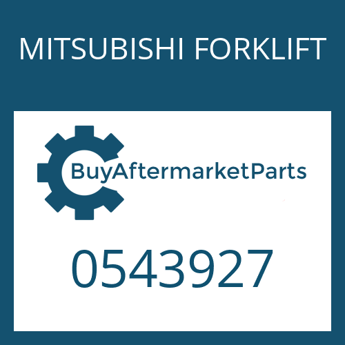 0543927 MITSUBISHI FORKLIFT DIFF CARRIER