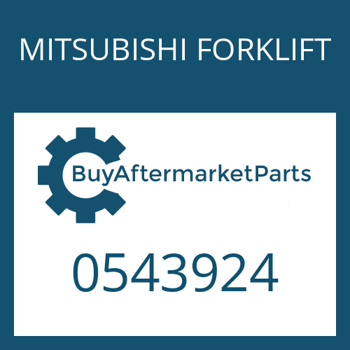 MITSUBISHI FORKLIFT 0543924 - GEAR - SPUR FIN