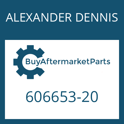 ALEXANDER DENNIS 606653-20 - PLASTIC PLUG