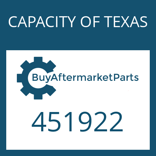 CAPACITY OF TEXAS 451922 - SPRING WASHER