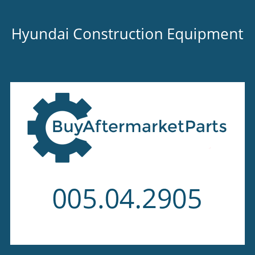 Hyundai Construction Equipment 005.04.2905 - Bearing