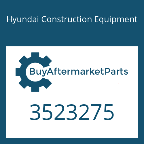 3523275 Hyundai Construction Equipment O-RING