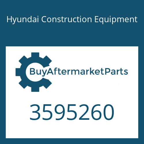 3595260 Hyundai Construction Equipment BUSHING