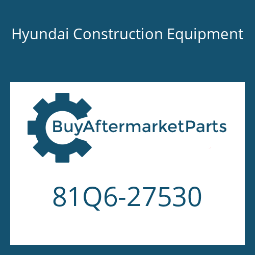 Hyundai Construction Equipment 81Q6-27530 - PAD-RUBBER