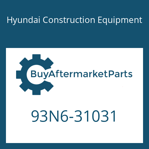 Hyundai Construction Equipment 93N6-31031 - Parts Manual