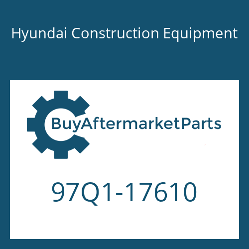 Hyundai Construction Equipment 97Q1-17610 - DECAL-CONTROL