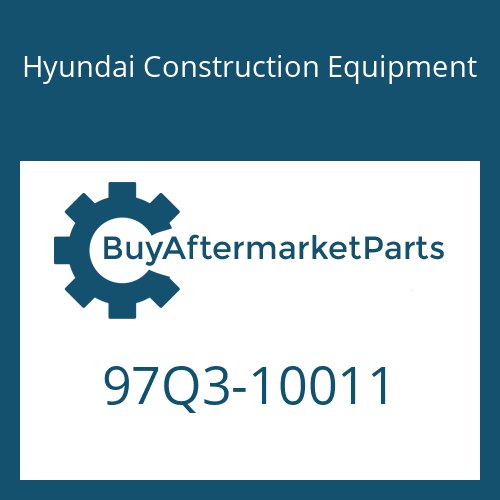 Hyundai Construction Equipment 97Q3-10011 - DECAL-MODEL NAME