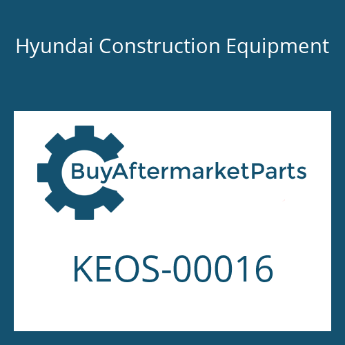 Hyundai Construction Equipment KEOS-00016 - RECEPT