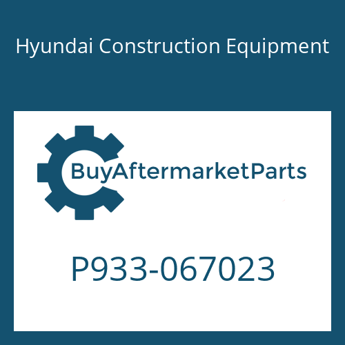 Hyundai Construction Equipment P933-067023 - HOSE ASSY-ORFS&THD