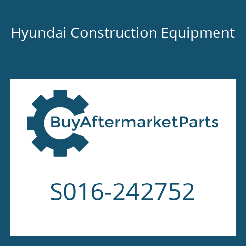 Hyundai Construction Equipment S016-242752 - BOLT-HEX