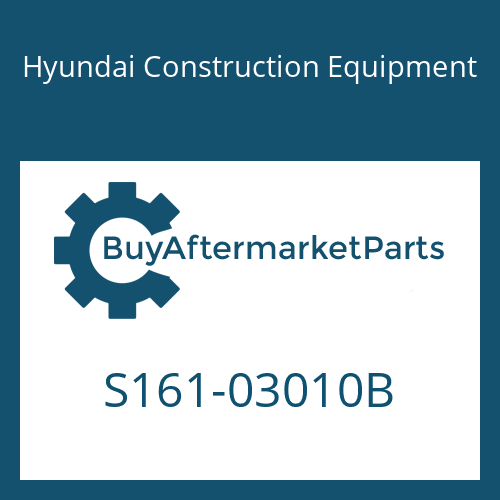 Hyundai Construction Equipment S161-03010B - BOLT-ROUND