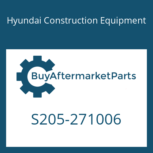 S205-271006 Hyundai Construction Equipment NUT-HEX
