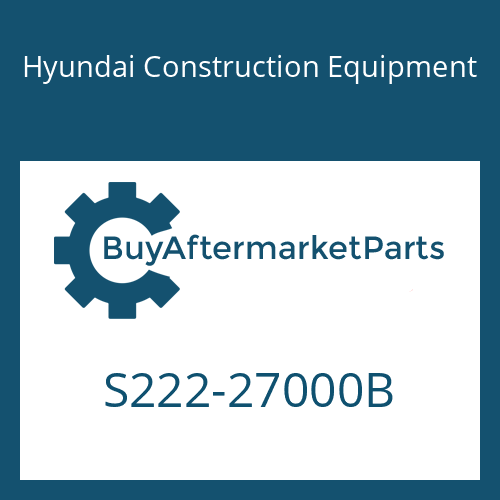 Hyundai Construction Equipment S222-27000B - NUT-HEX SLOT
