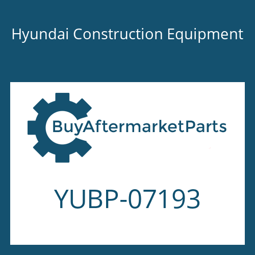 YUBP-07193 Hyundai Construction Equipment PIPE-DRAIN