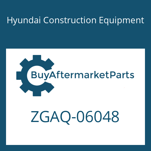 Hyundai Construction Equipment ZGAQ-06048 - PLUG
