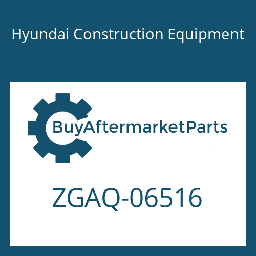 Hyundai Construction Equipment ZGAQ-06516 - NUT-SLOT