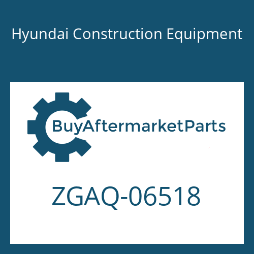 Hyundai Construction Equipment ZGAQ-06518 - NUT-SLOT