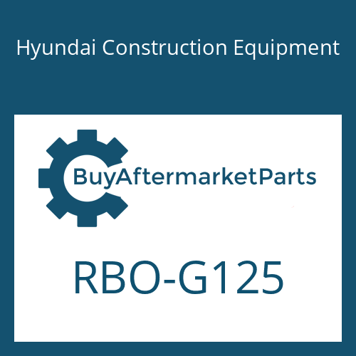 Hyundai Construction Equipment RBO-G125 - RING-BACK UP