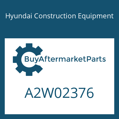 Hyundai Construction Equipment A2W02376 - CARTRIDGE