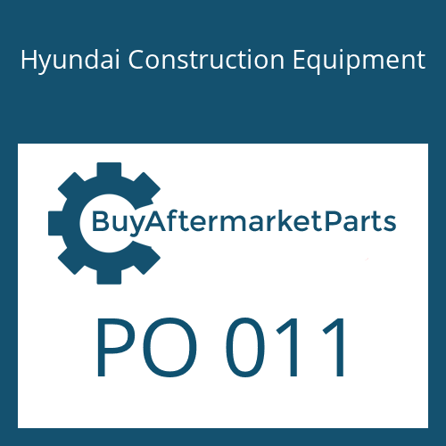 Hyundai Construction Equipment PO 011 - O-RING