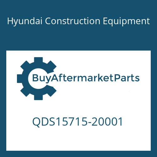 Hyundai Construction Equipment QDS15715-20001 - PLUG-DRAIN