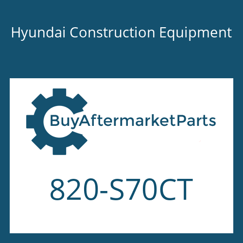 Hyundai Construction Equipment 820-S70CT - PLUG-EXPANSION