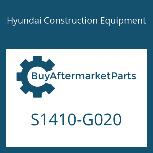 Hyundai Construction Equipment S1410-G020 - BOLT-HEX