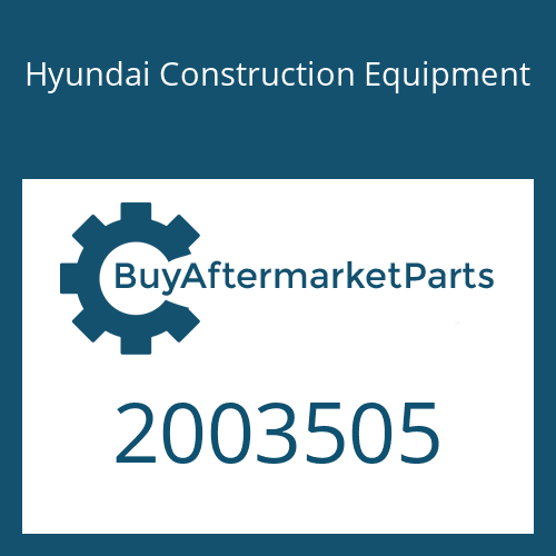 Hyundai Construction Equipment 2003505 - FILTER-FUEL
