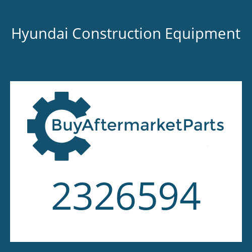 Hyundai Construction Equipment 2326594 - CORE-PLUG