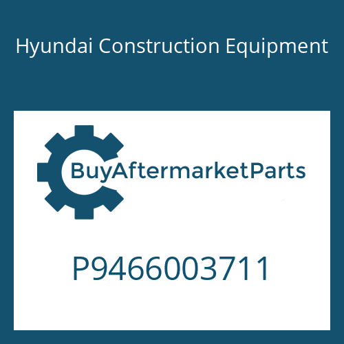 P9466003711 Hyundai Construction Equipment NUT-LOCK