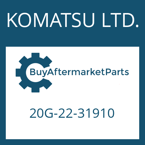 KOMATSU LTD. 20G-22-31910 - FRICTION PLATE