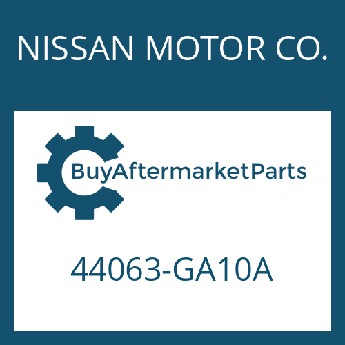 NISSAN MOTOR CO. 44063-GA10A - FRICTION PLATE
