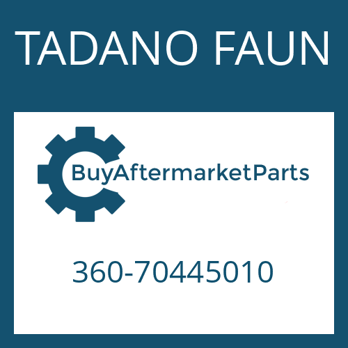 TADANO FAUN 360-70445010 - FRICTION PLATE