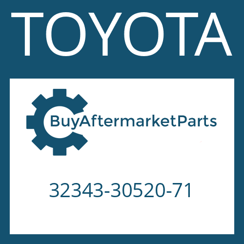 TOYOTA 32343-30520-71 - FRICTION PLATE
