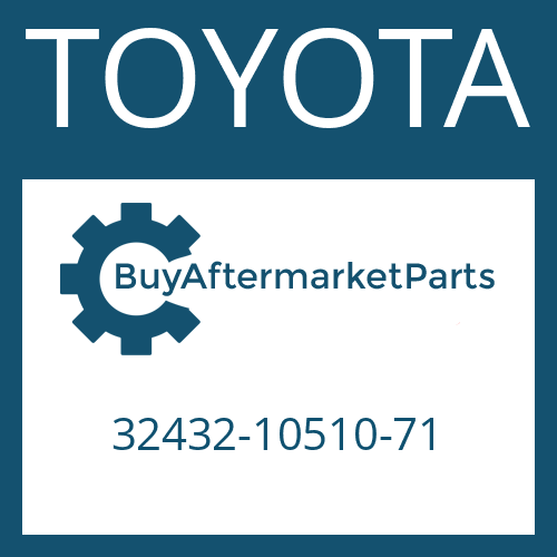 TOYOTA 32432-10510-71 - FRICTION PLATE