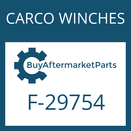 F-29754 CARCO WINCHES FRICTION PLATE