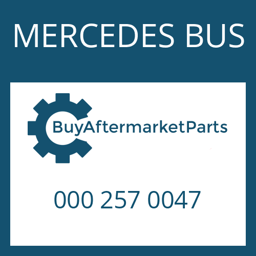 MERCEDES BUS 000 257 0047 - FRICTION PLATE