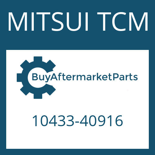 MITSUI TCM 10433-40916 - FRICTION PLATE