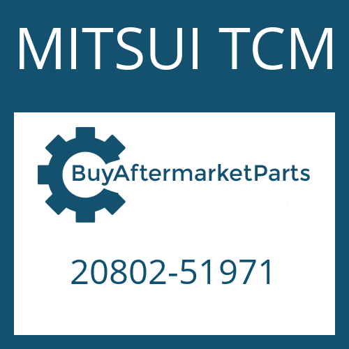 MITSUI TCM 20802-51971 - FRICTION PLATE