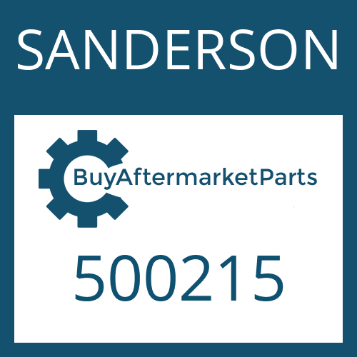 SANDERSON 500215 - FRICTION PLATE