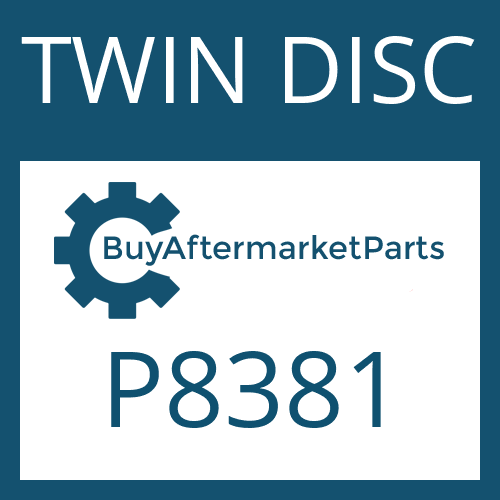 P8381 TWIN DISC FRICTION PLATE