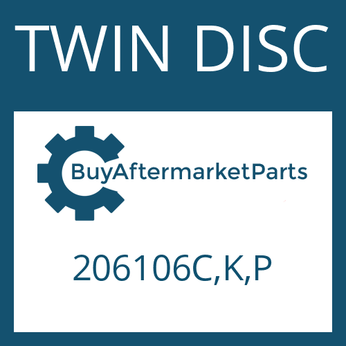 TWIN DISC 206106C,K,P - FRICTION PLATE