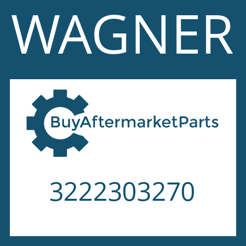 WAGNER 3222303270 - FRICTION PLATE